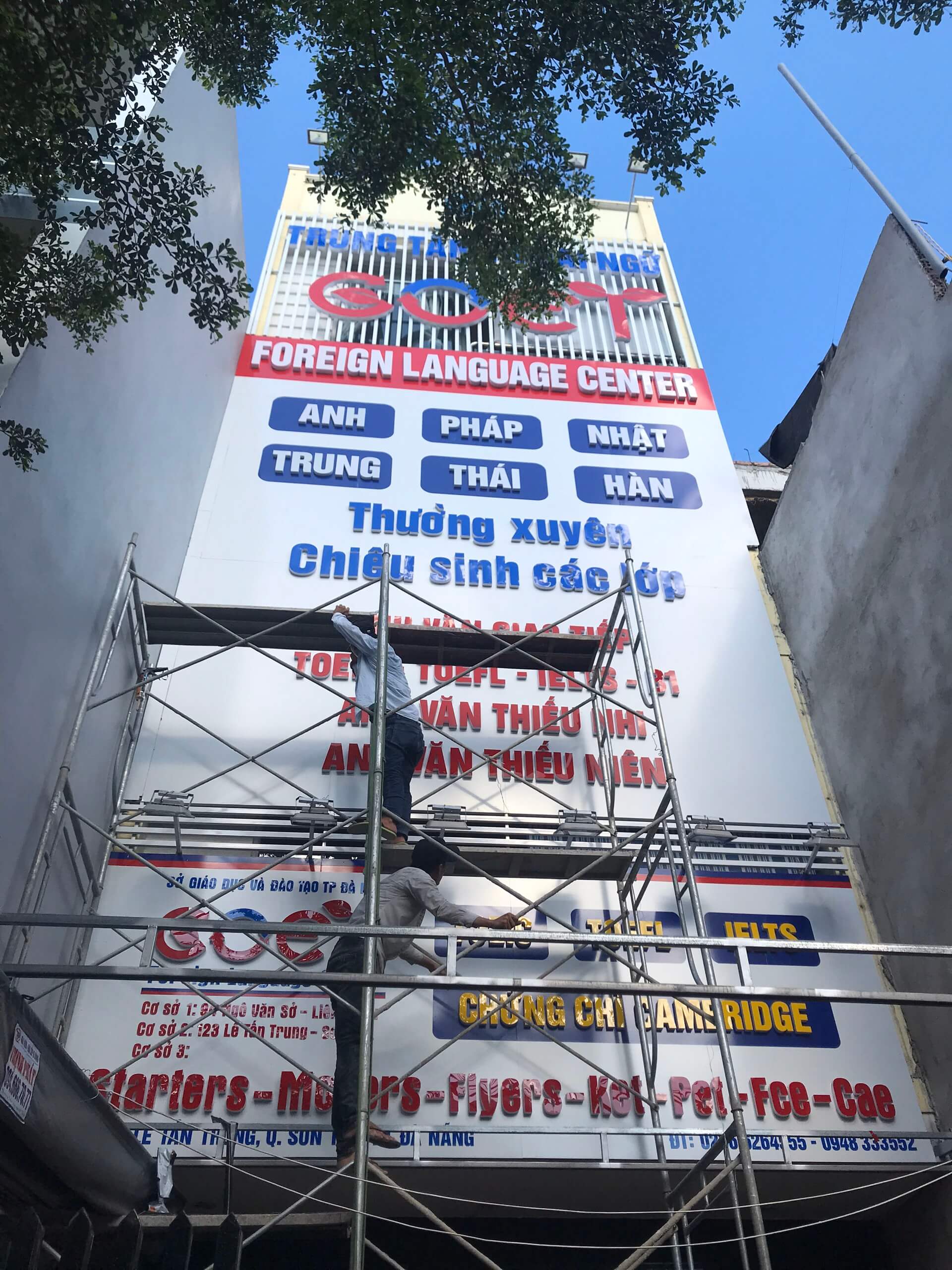 Thi công Trung Tâm Ngoại Ngữ Goet 2