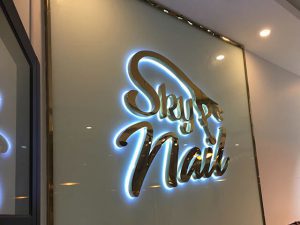 Biển quảng cáo đèn LED Nail đẹp