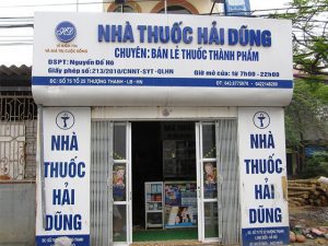 bảng quảng cáo tiệm thuốc tây