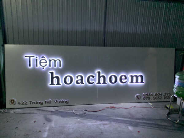 Bảng hiệu Alu - Tiệm hoachoem